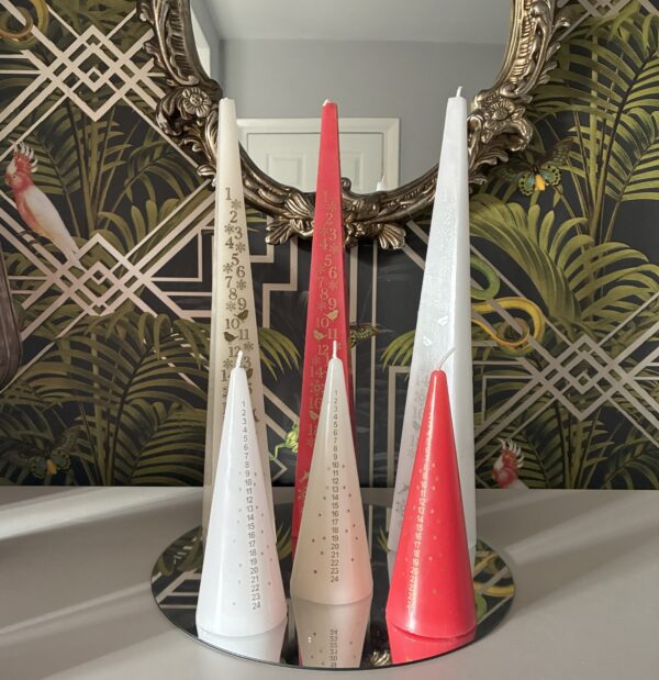 Countdown Advent Candle Ivory 32cm