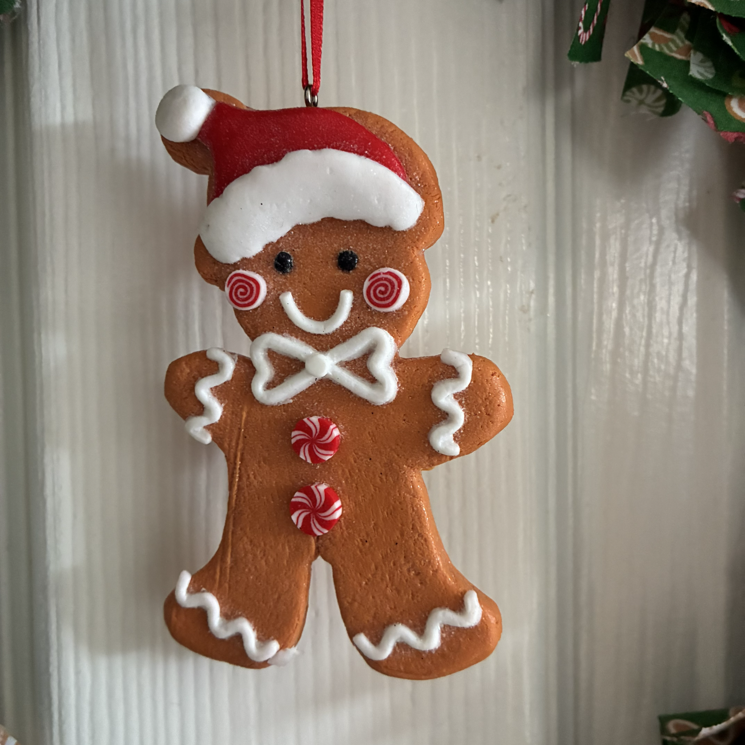 Christmas Wreath Santa Claus is....